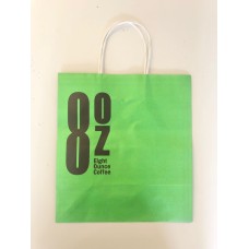 8OZ PRINTED PAPER BAG WITH HANDLE (100 PIECES X PKT)