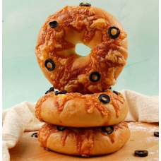 CHEESE & OLIVE BAGEL 10PCS/PKT