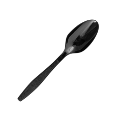 PLASTIC - SPOON (BLACK) 50 PCS X PKT