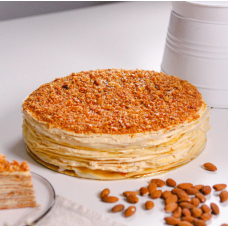 CARAMEL ALMOND MILLE CREPE (WHOLE)